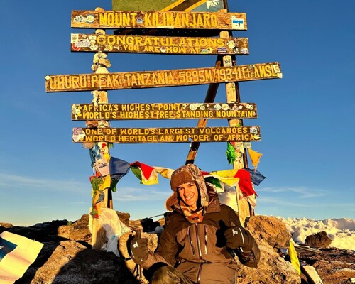 Year 12 pupil Odad climbs Kilimanjaro