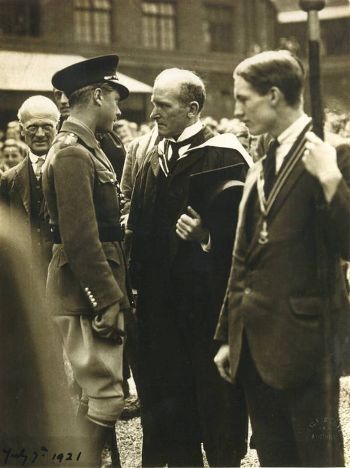 John lewis paton during george vs visit to mgs on 7 july 1921