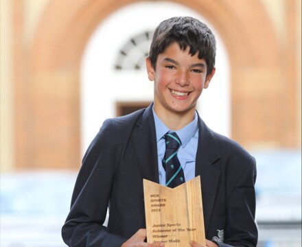08.11.23 year 8 Jasper with MCR Sports Award
