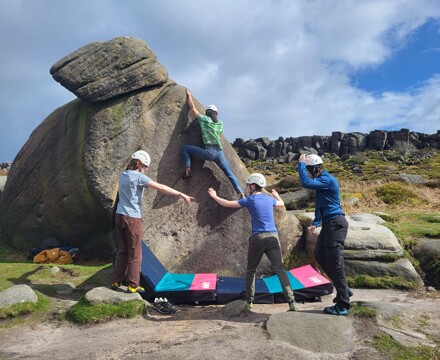 Climbing mats funded by parents society