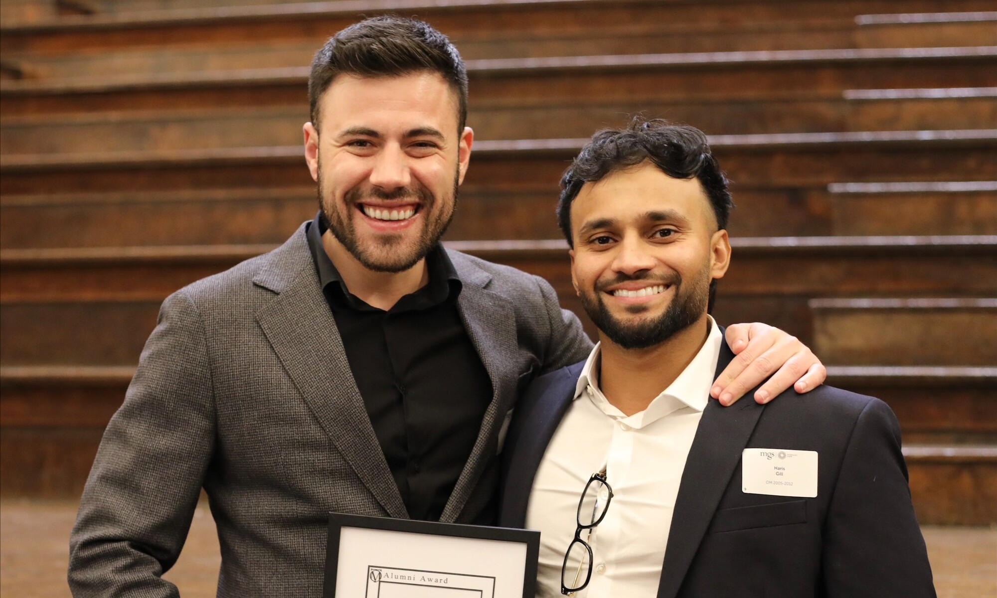 Old boys reunion dinner 3 ben shalom and haris gill